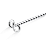 Infinity Silver Straight Nose Stud NSKA-382